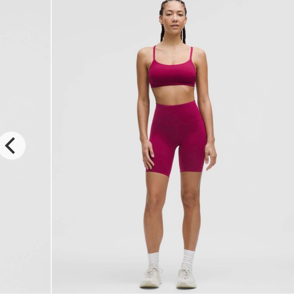 Lululemon Wunder Train Strappy Racer Bra *Light Support, C/D Cup Magenta Smoke - Picture 3 of 5